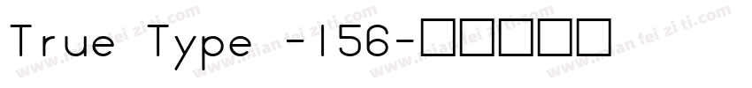 True Type -156字体转换